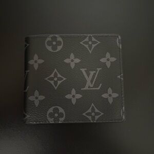 Men’s Black Monogram Bifold Wallet